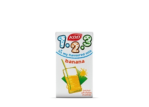 Low Fat Banana Flavored Milk (123)