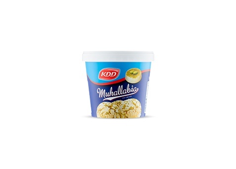 Ice Cream Muhallabia with pistachio Tubs