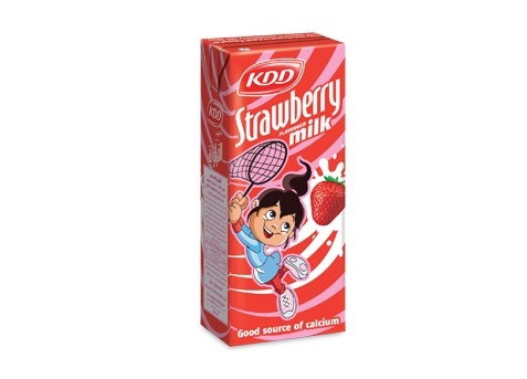 Low Fat Strawberry Flavored Milk Cartoon Character Pack