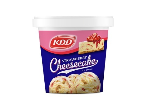 Ice Cream Strawberry Cheesecake Tubs