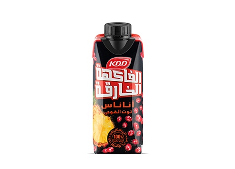 عصير الفاكهة الخارقة – توت القوجي والأناناس